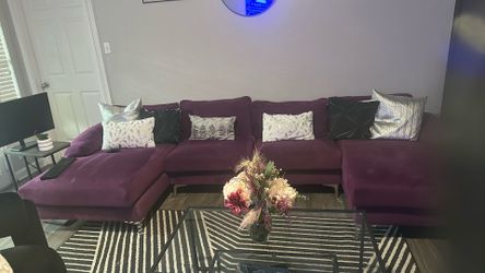 Purple couch