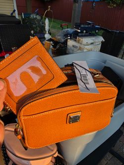 Dooney & Bourke Orange Crossbody Bag with Wallet