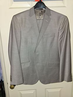 Mens 2 Piece Suit Brown Tan Sz 42S NWT