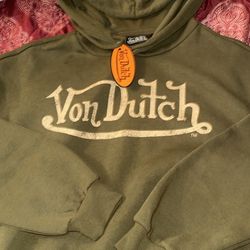 Fashion nova green Von Dutch Sweater & White dress