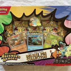 Pokemon TCG Ascended Heroes Deluxe Pin Collection SEALED (x4)