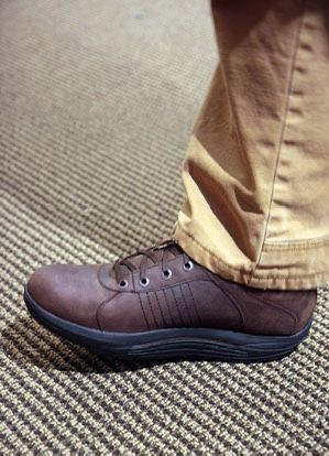 Abeo Rocs Baylor Oxford Walking Shoes Mens Sz 10.5 M Brown Leather