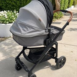 Maxi-Cosi Baby Stroller with Bassinet – Gray