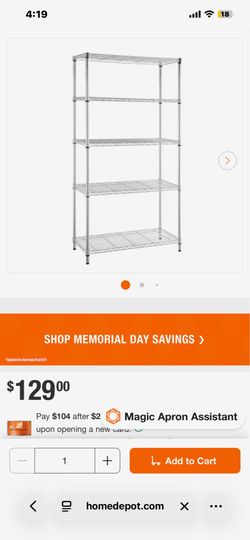 5 tier wire shelving
