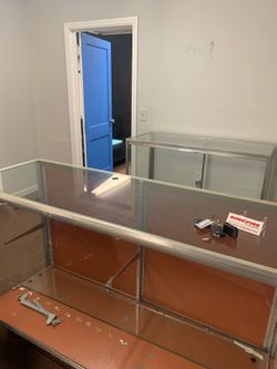 Glass display desk - need gone today