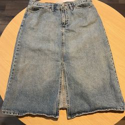 GAP Denim Skirt With Center Slit, Women’s Size 10