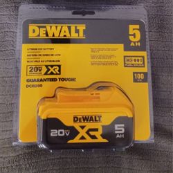 New Dewalt 20V Max 5ah XR Battery
