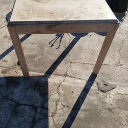 Table Don't Know Measurements But Can Fit 4 Chairs Around It Comfortable 