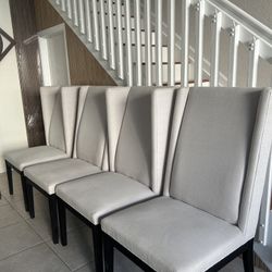 4 Big Dinning Room Chairs - 4 Sillas Grandes De Comedor