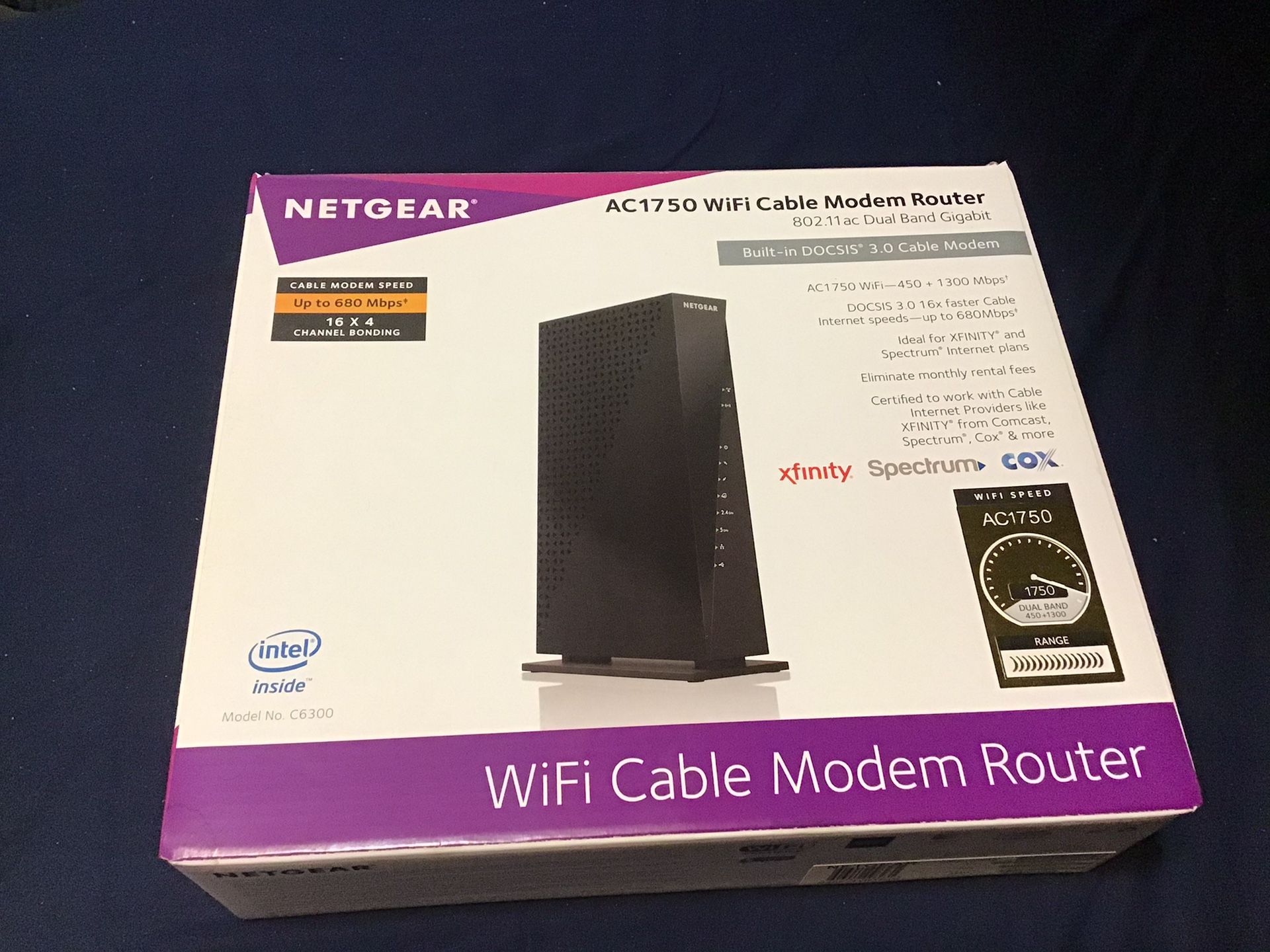 NETGEAR AC1750 WiFi Cable Modem Router
