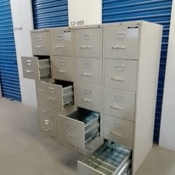 Vertical Metal File Cabinet With Key For Letter Size Paper 