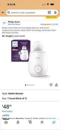 Phillips advent bottle warmer