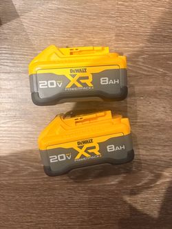 Dewalt 20v Xr 8.0 powerpack battery’s New