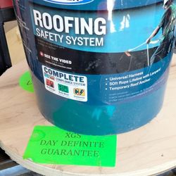 Fall  Harness. W. Anchor System For Roof.  + Lanyard.