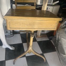Antique School Desk 