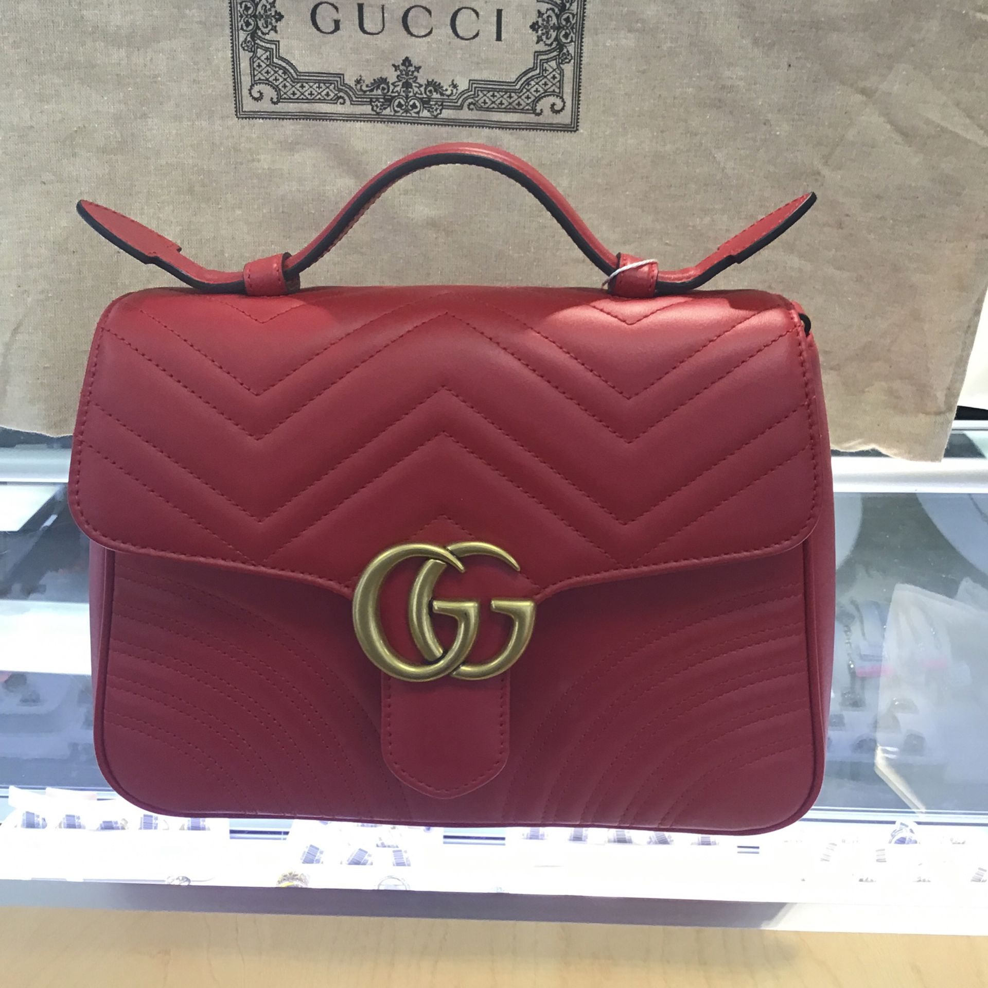Gucci GG Marmont Top Handle Small Bag