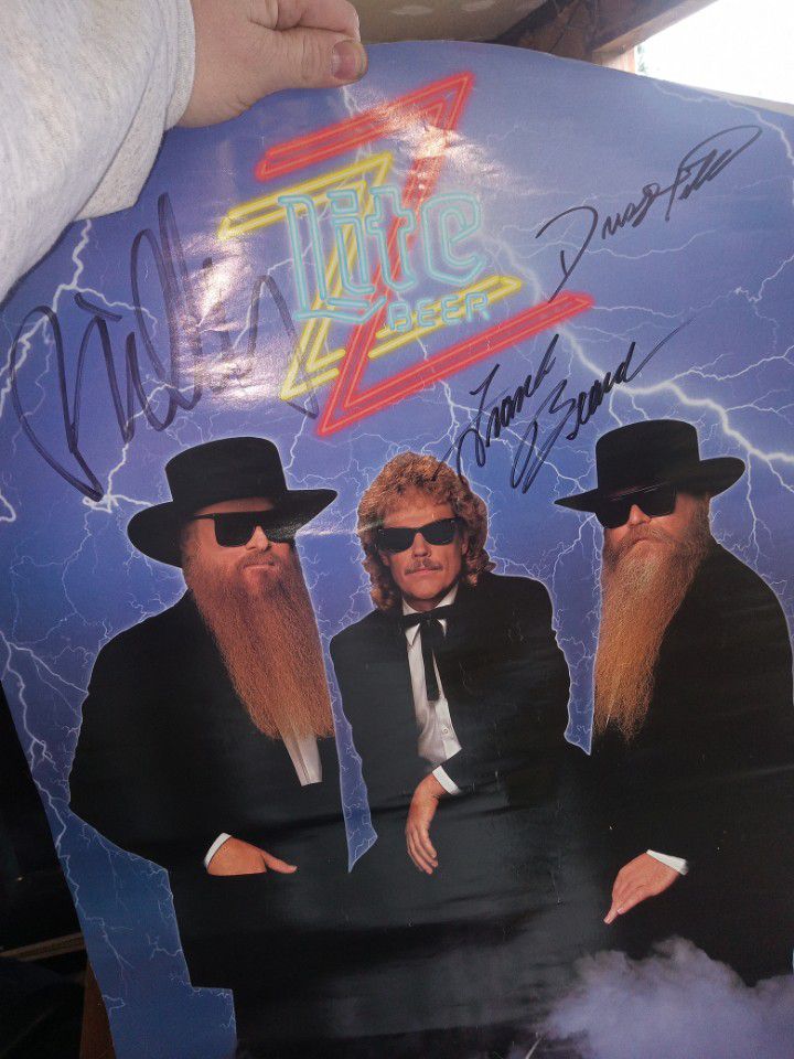 Signed Zz top Poster