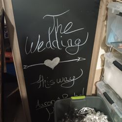 Large Framed Chalkboard 
