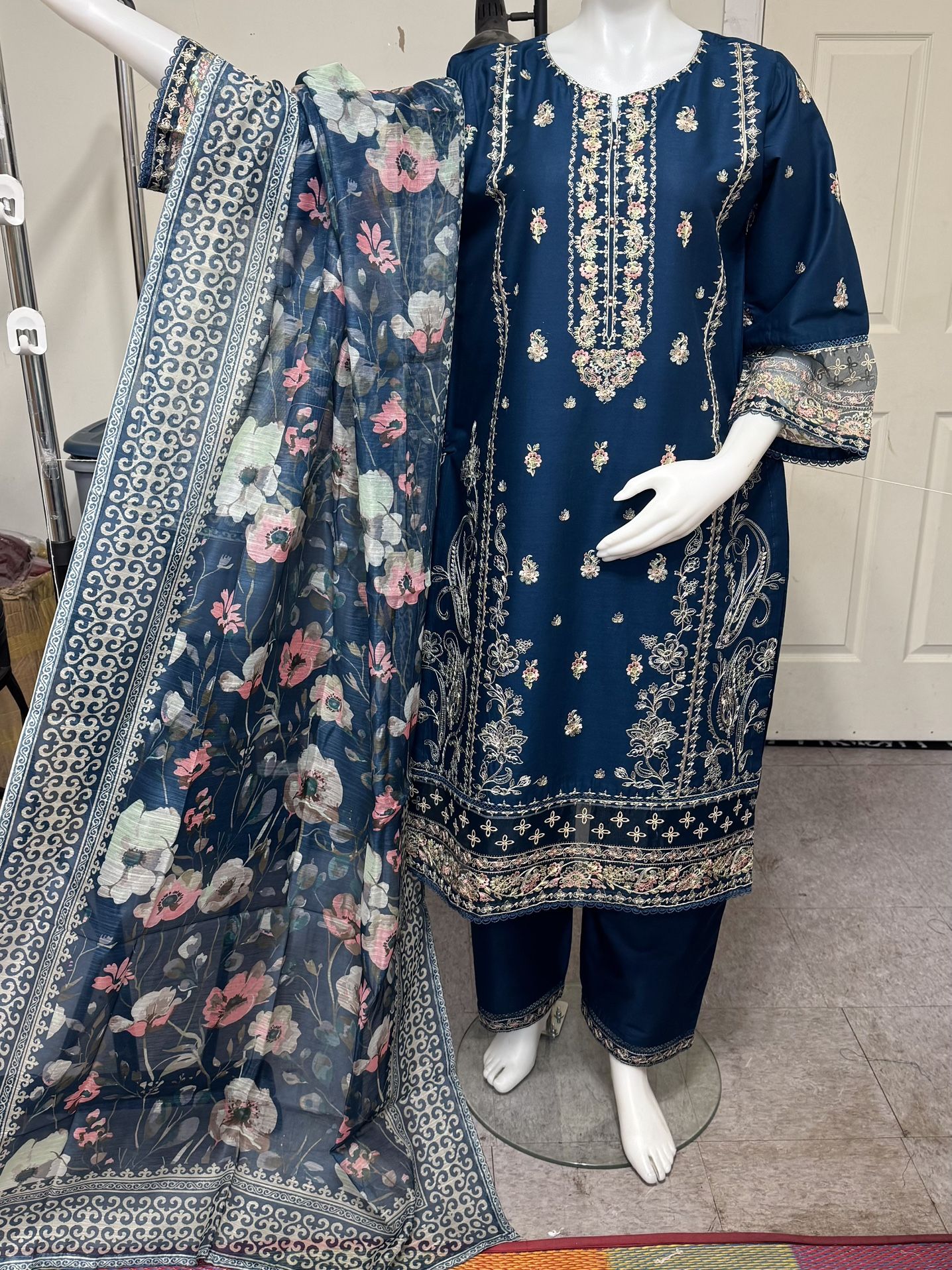 Cotton Embroidered Dress