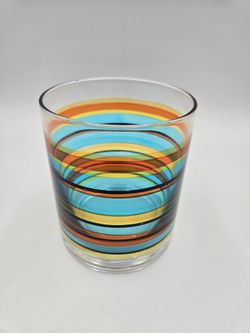 Vintage Retro Fiesta Striped Glasses