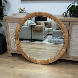 Rattan Mirror
