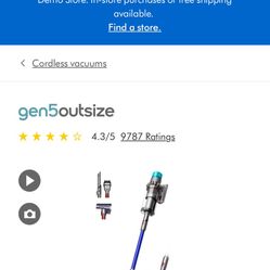 Dyson Cordless Vacuum - Gen5outsize
