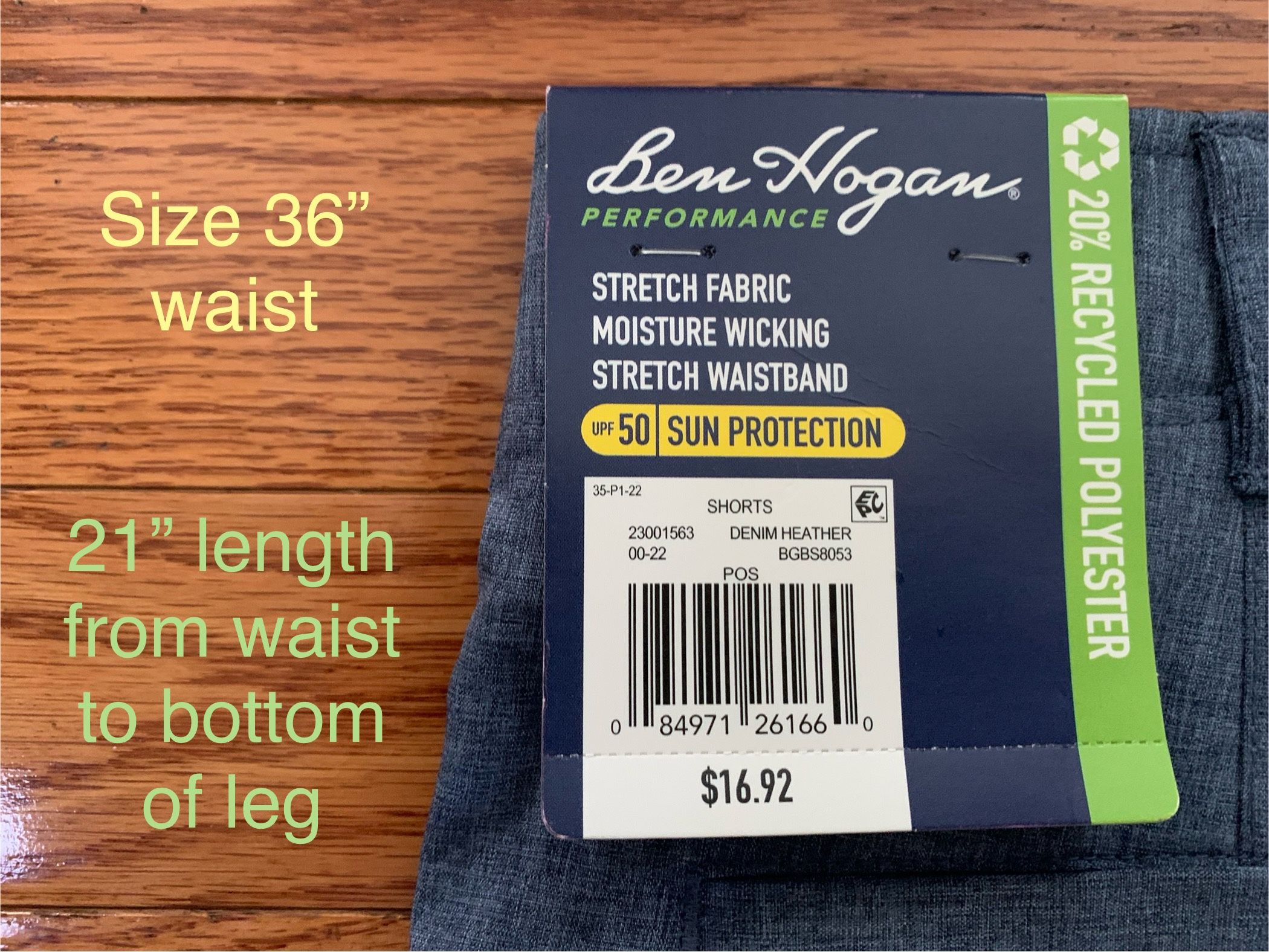 Men’s 36” Shorts- Brand New