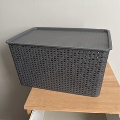 Bin With Lid 
