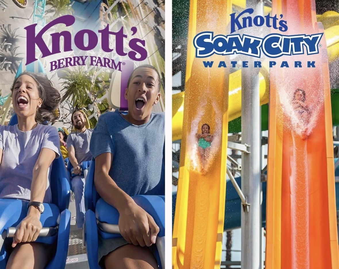 3 Knott’s Berry Farm And Soak City Tickets -meetup at Knott’s