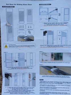 Doggy door for glass sliding door
