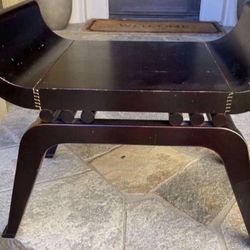 Heavy Quality Unique Side Table Or Bench. Can Use Re Painting