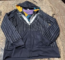 Nightmare Before Christmas, Jack And Sally, Reversible Hoodie Adult Size Large Could Work For A Halloween Costume