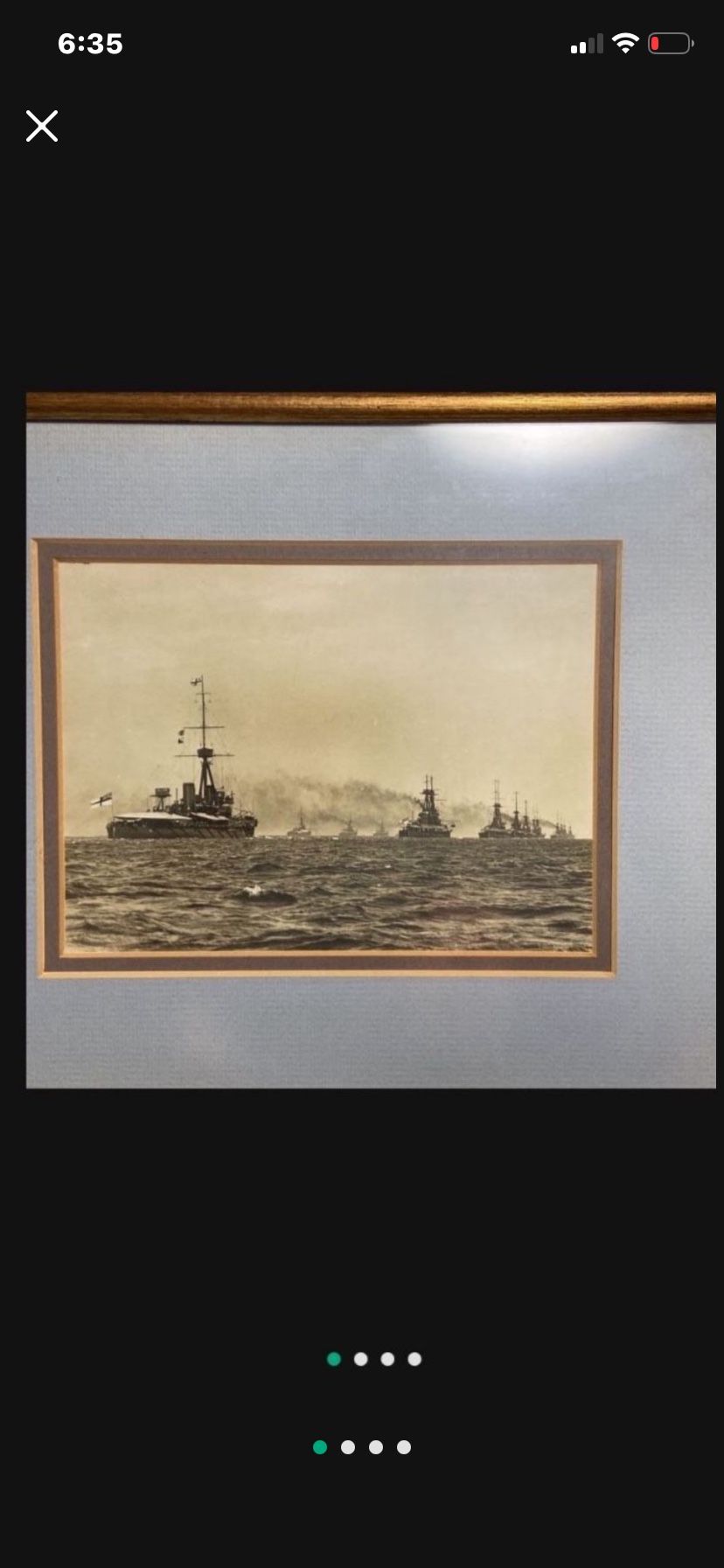 Rare Authentic Historic Naval Photograph Of British Squadron At Spithead