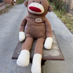 Giant sock monkey