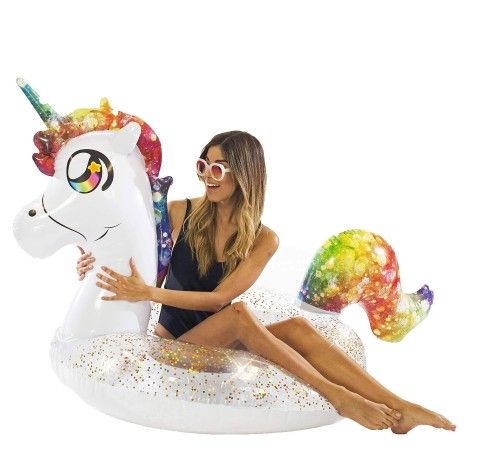 Brand NEW Pool Candy Jumbo Glitter Unicorn Pool Tube