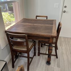Wood Kitchen Table And chairs