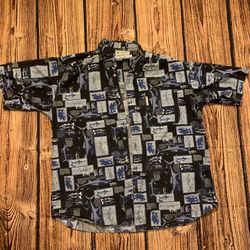 Men’s Short Sleeve Button Up Extra Large