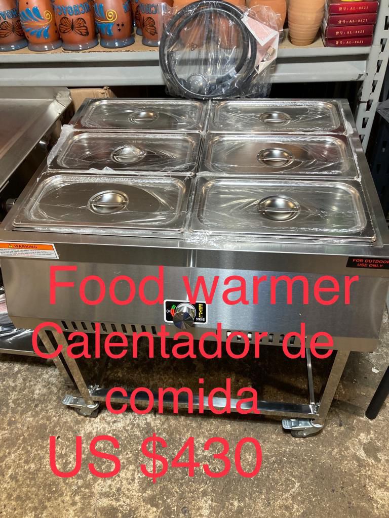 Food Warmer/ Calentador De Comida Con 6 Baños María 