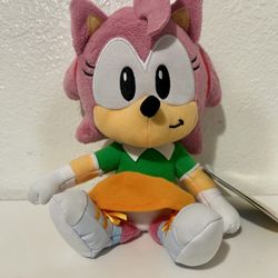 Classic Amy Sonic The Hedgehog Jakks Pacific plush