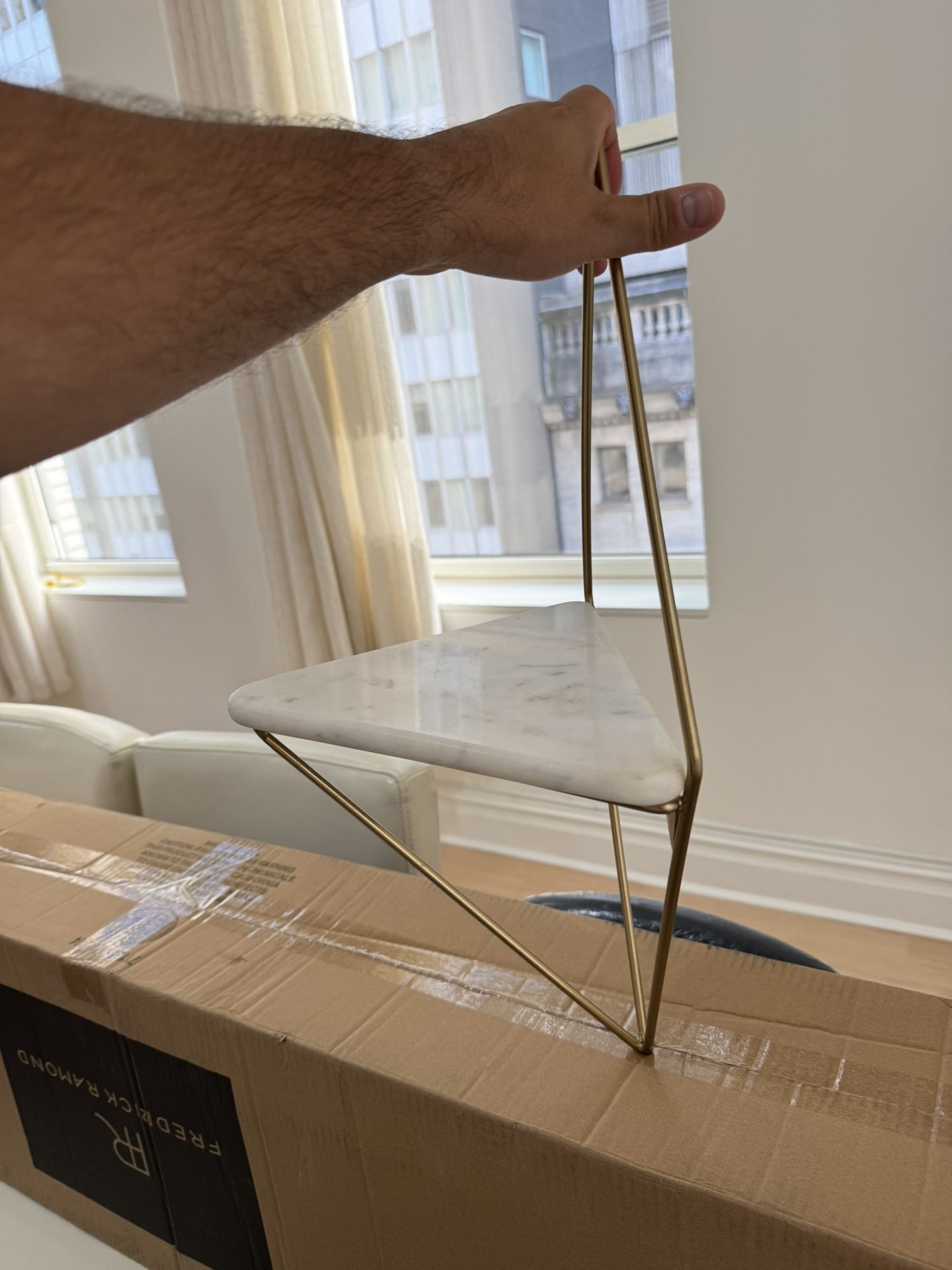 Small Marble Gold Shelf 