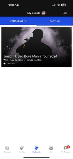 Two Tickets For Junior H For Both OBO