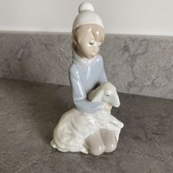 Lladro “Shepard With Lamb” Figurine