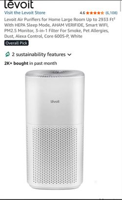 Levoit 600s-p air purifier