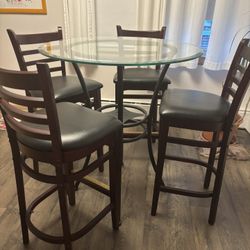 High Top Cafe Table And Chairs 