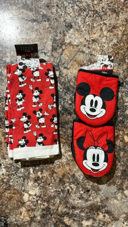 Mickey Mouse Dish Towels And Oven Mitts
