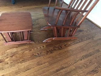 Glider Chair and Ottoman