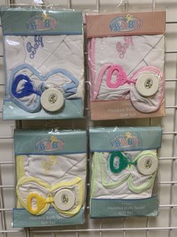 3ps hooded towel set for baby