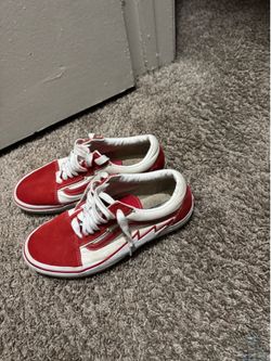 Red old Skool vans