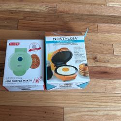New mini waffle and my mini griddle 