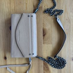 Aimee Kestenberg Tan Crossbody Bag with Chain Strap
